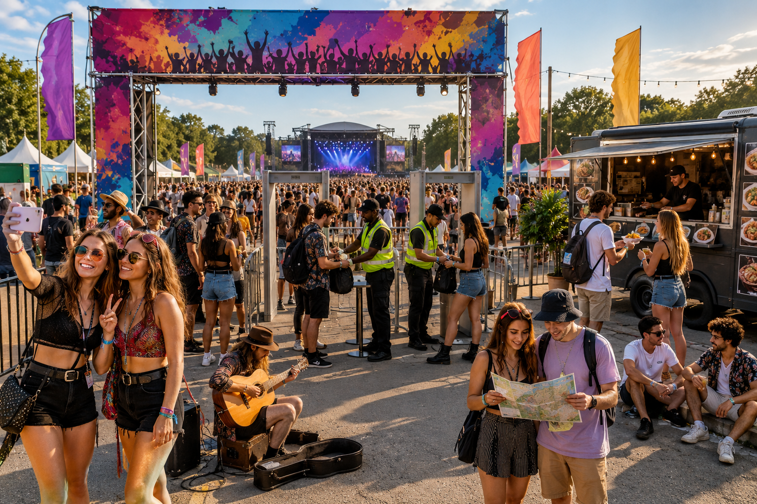 Outdoor music festival speaking challenge image